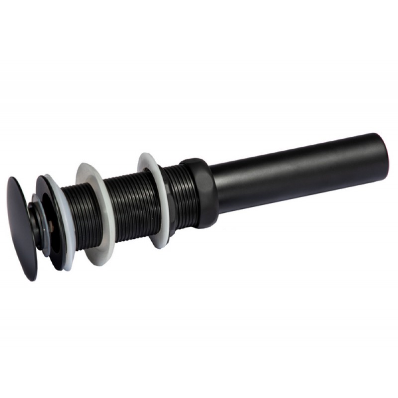 1 5/8" Umbrella Pop Up Drain and Mounting Ring - Matte Black