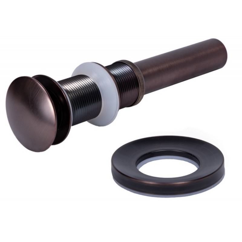 1 5/8" Umbrella Pop Up Drain and Mounting Ring - Oil Rubbed Bronze