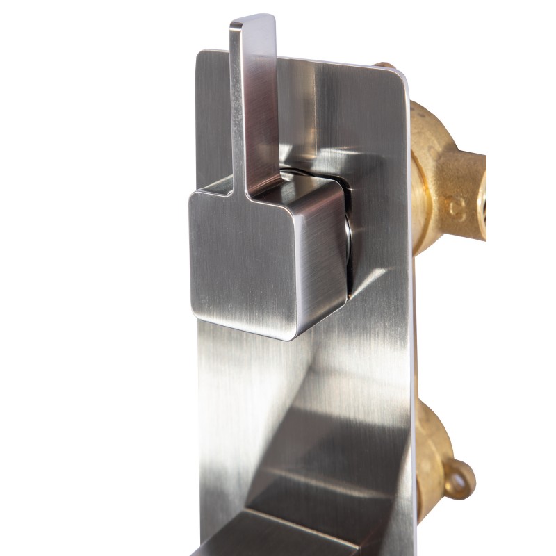 Cascada Waterfall Wall Mount Faucet - Brushed Nickel