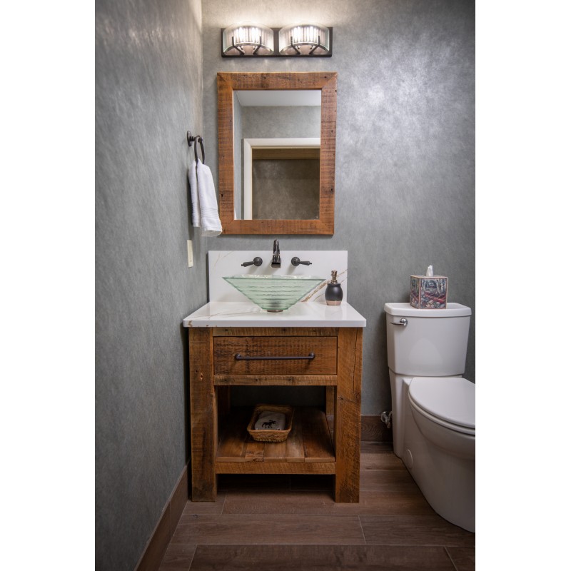 Crystal Glacier Vessel Sink