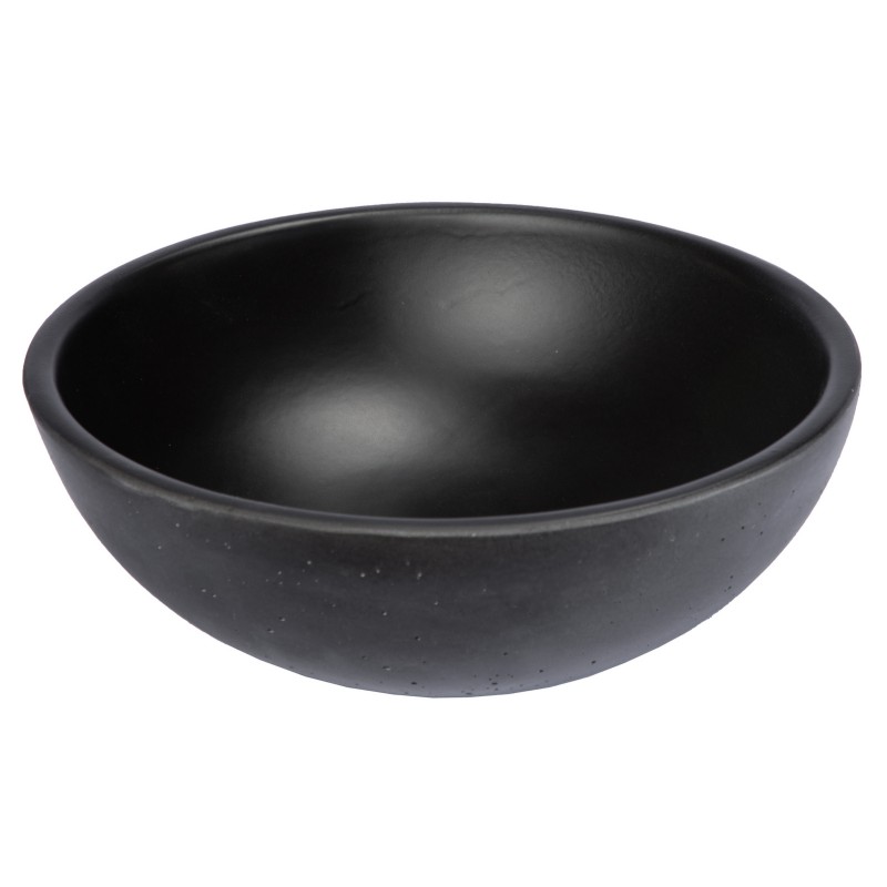14-in Small Concrete Round Vessel Sink - Charcoal