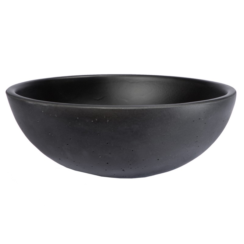14-in Small Concrete Round Vessel Sink - Charcoal