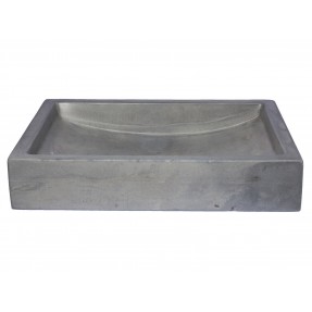 22-in. Shallow Wave Concrete Rectangular Vessel Si...