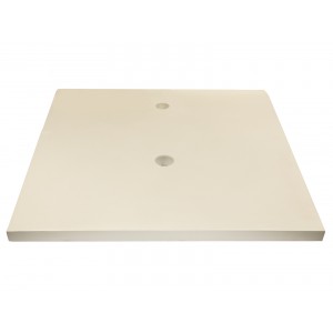 25-in x 22-in Concrete Counter Top - White