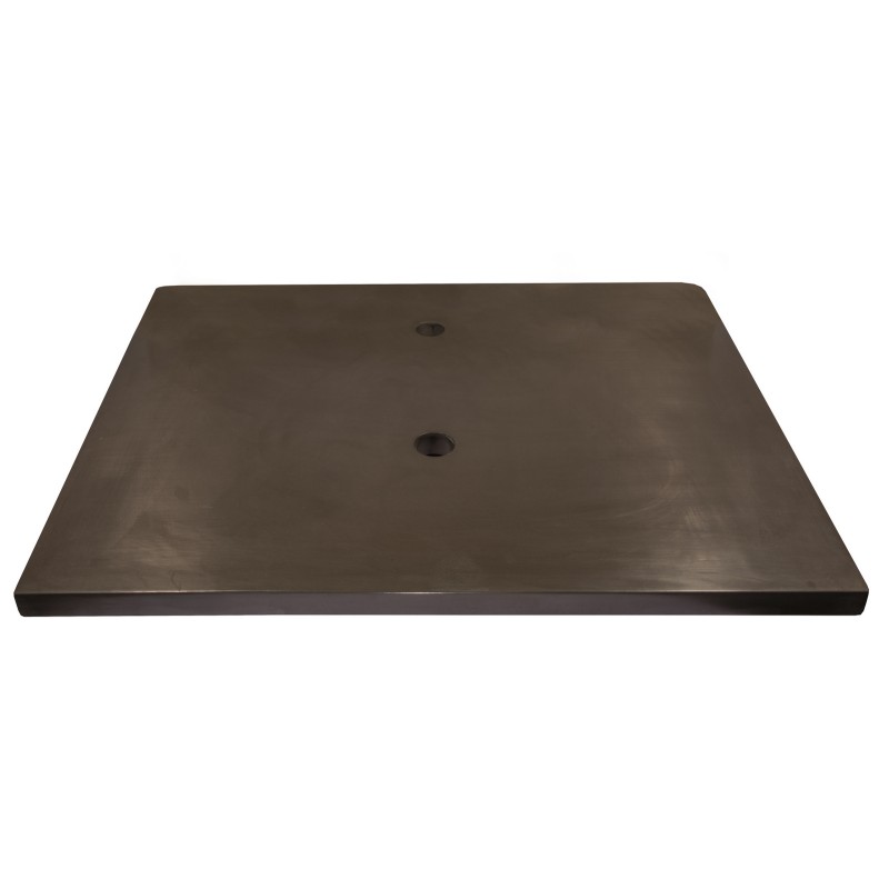 31-in x 22-in Concrete Counter Top with Backsplash - Charcoal