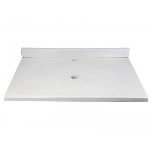 31-in x 22-in Concrete Counter Top with Back Splas...