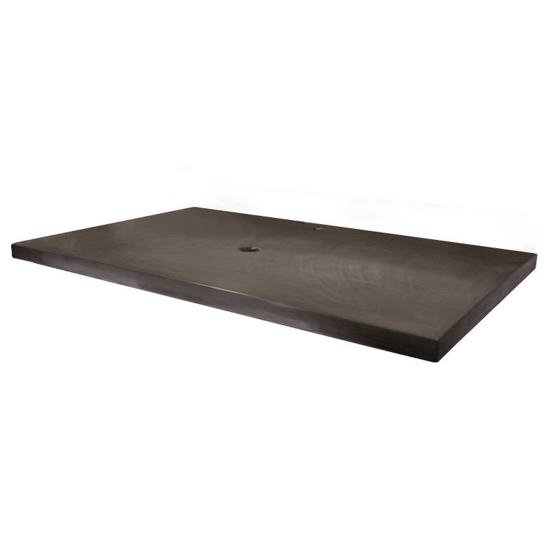 37-in x 22-in Concrete Counter Top - Charcoal