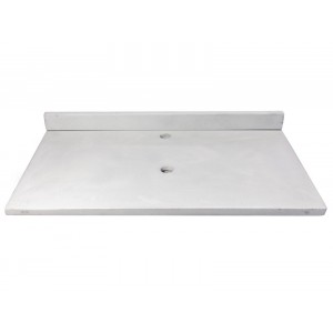 37-in x 22-in Concrete Counter Top with Backsplash...