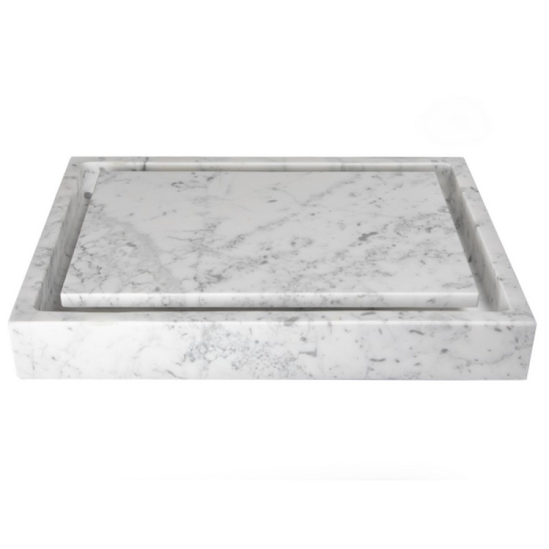 EB_S006 Special Order Rectangular Infinity Pool Stone Sink - Various Material Options