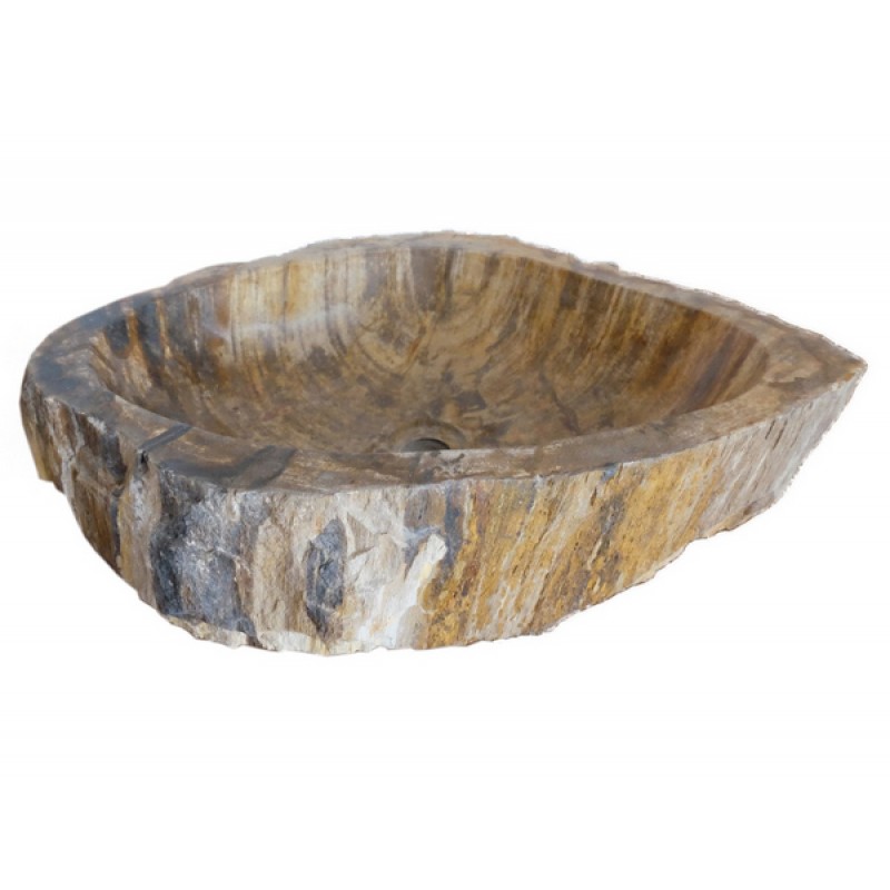 Natural Stone Vessel Sink - Petrified Wood