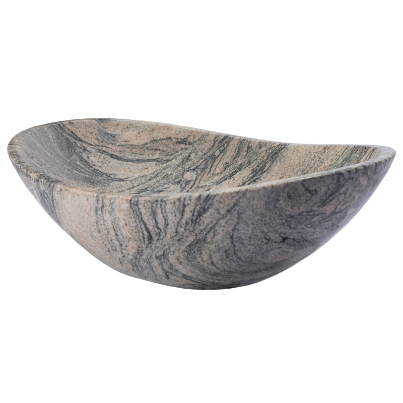 Stone Canoe Sink - Polished Juparana Granite