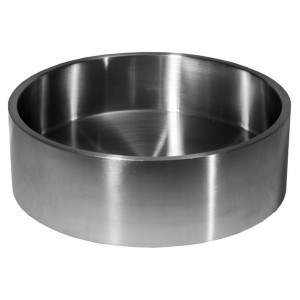 Round 15.75-in Stainless Steel Vessel Sink with Ri...
