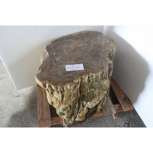 PETRIFIED WOOD STOOL OR TABLE - SMALL (OVER 600 LB...